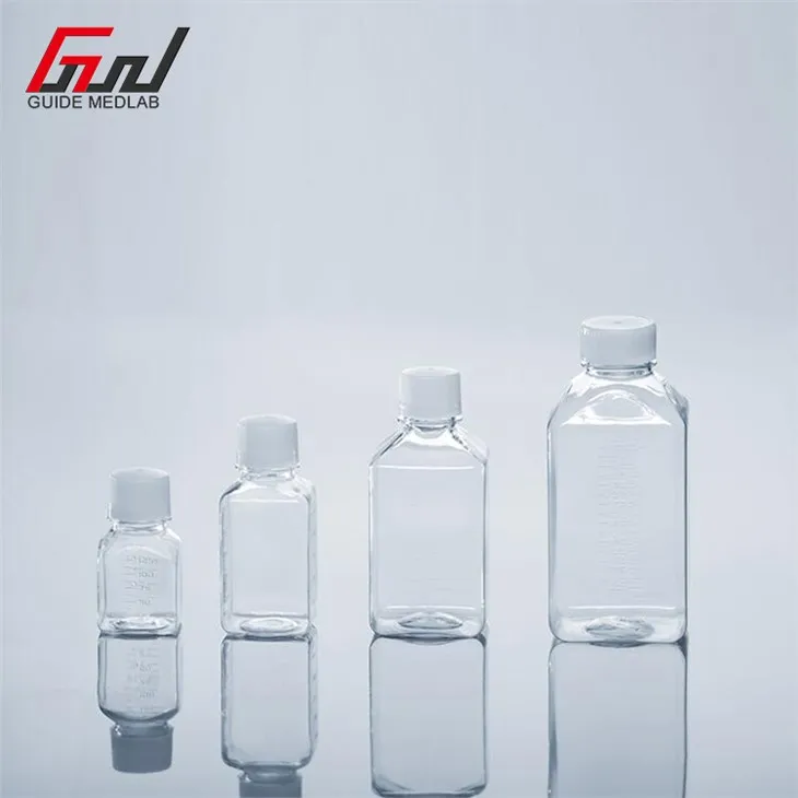 PETG Cell Culture Bottle Flasks  with Cap
